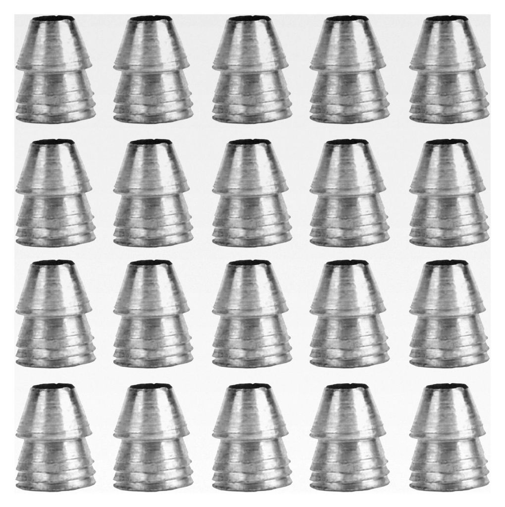 20 Stück Rundgriffkeile, Rundkopf Keilset aus Stahl 10mm, Spaltkeil Set für Axt und Klauenhammer