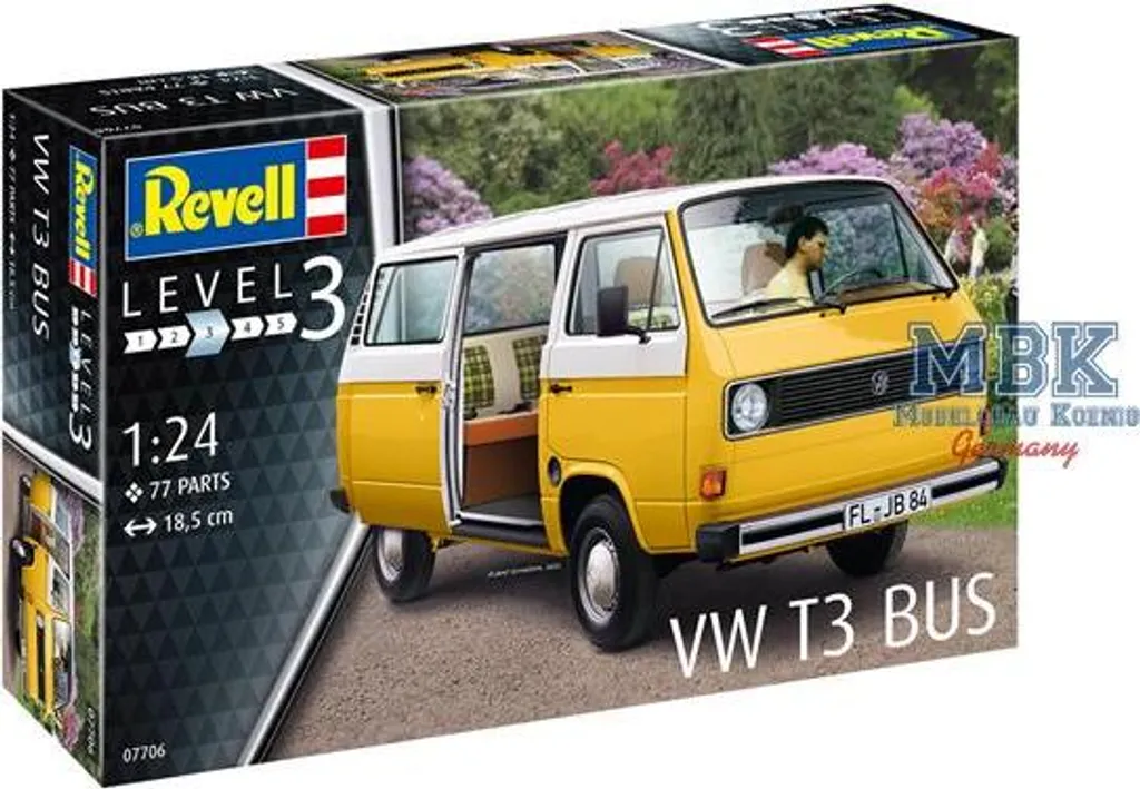 Maquette VW T3 Bus 1:25 Revell - Assemblage Facile sans Ajustement - 13