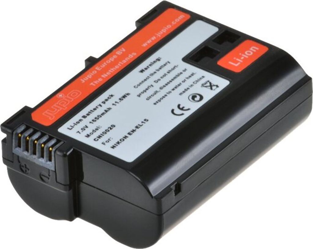Jupio - Batterie - Li-Ion - 1650 mAh - für Nikon D600, D610, D7000, D7100, D7200, D750, D7500, D800, D800E, D810, D810A| 1 V1