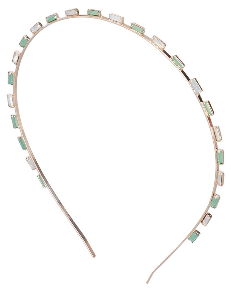 Strass-Stirnband – gute Elastizität, angenehm zu tragen, glänzend, schön, praktisch, farbenfroh – Haaraccessoire, grün, CHT-712