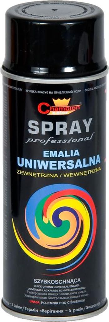 Emaillefarbe Schwarz glänzend RAL 9005 AGTECH 400 ml Spray Produktbild 