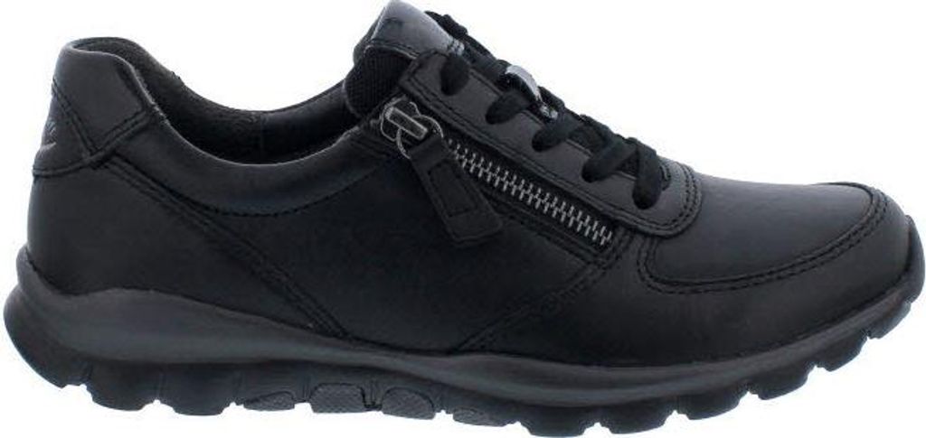 Rollingsoft Sneaker 76.968.57, Foulardcalf / Lack , schwarz, Schnür./Reißvers., Wechselfußb. 37