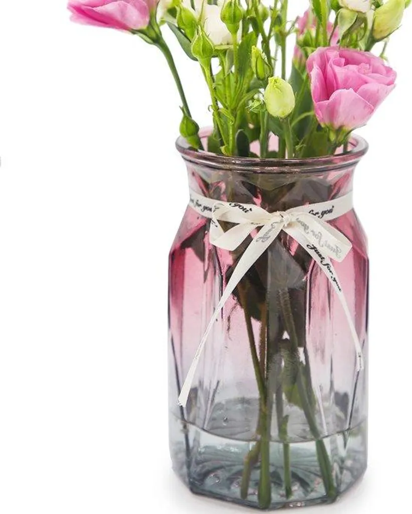 Vase de mariage et bureau en verre décoratif aux motifs modernes