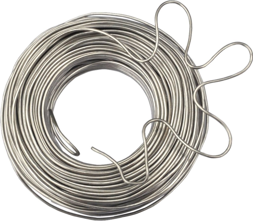 Aluminiumdraht 50 m Rolle, silber
