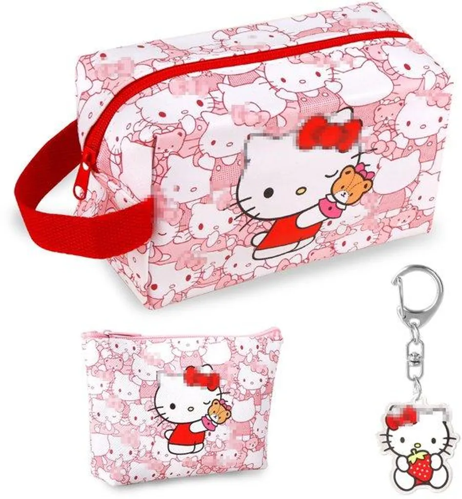 Trousse de voyage organisatrice maquillage filles - PU Rouge chic