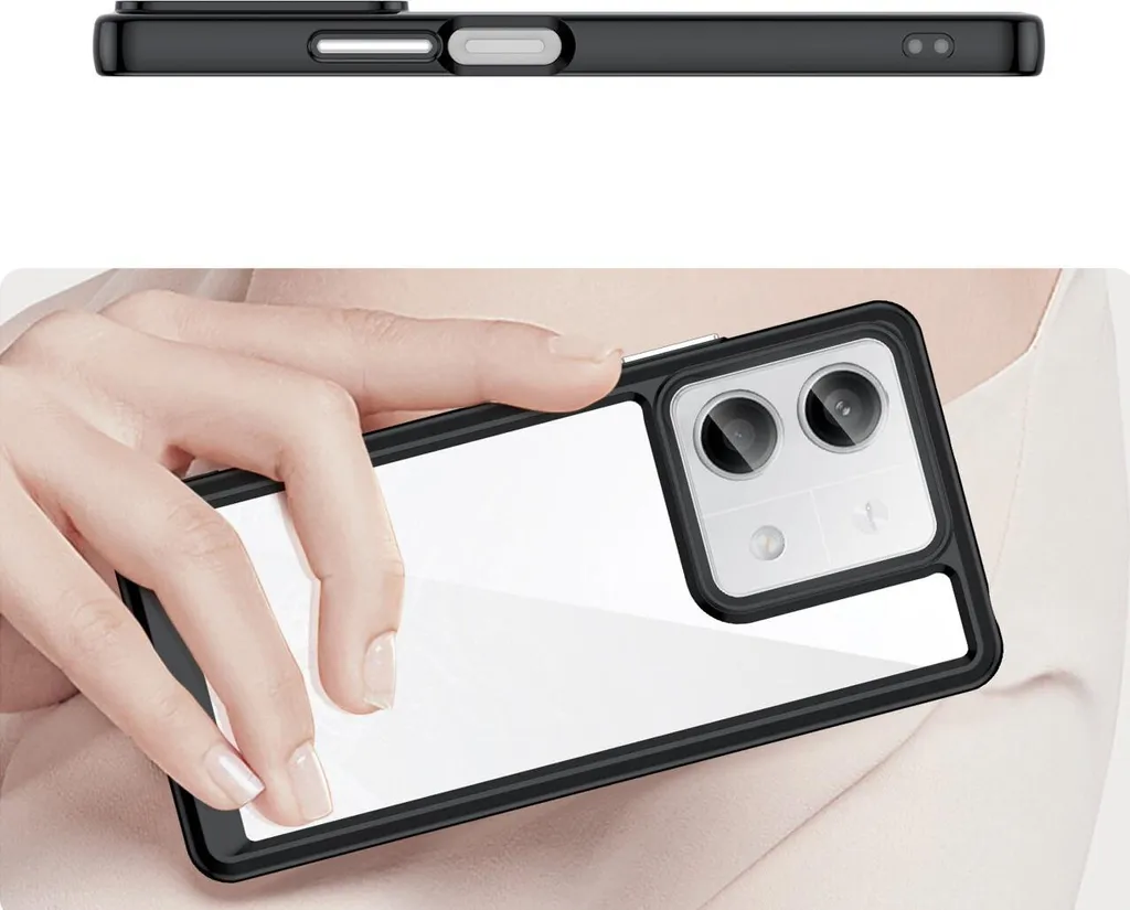 Custodia Bumper per Xiaomi Redmi Note 13 5G nero - 4