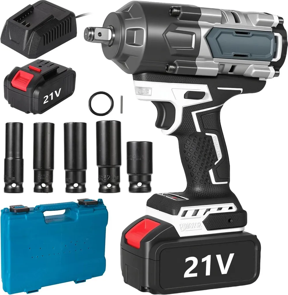 Clé à chocs 700 Nm moteur Brushless Braun avec deux batteries 1/2 po