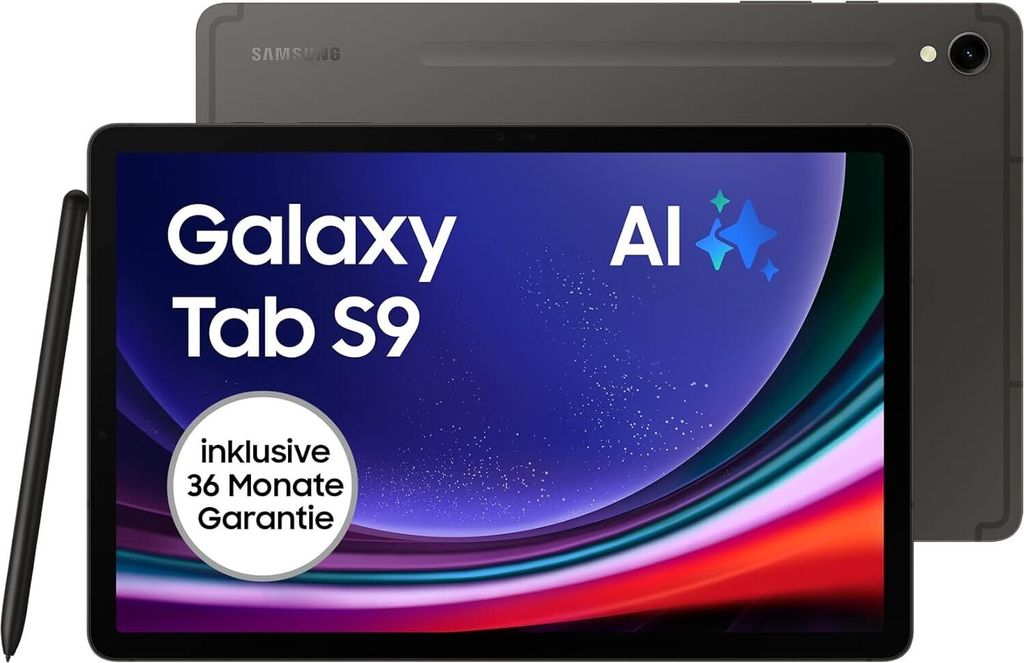 Samsung Galaxy Tab S9 WiFi (128GB) 8GB graphit Produktbild 
