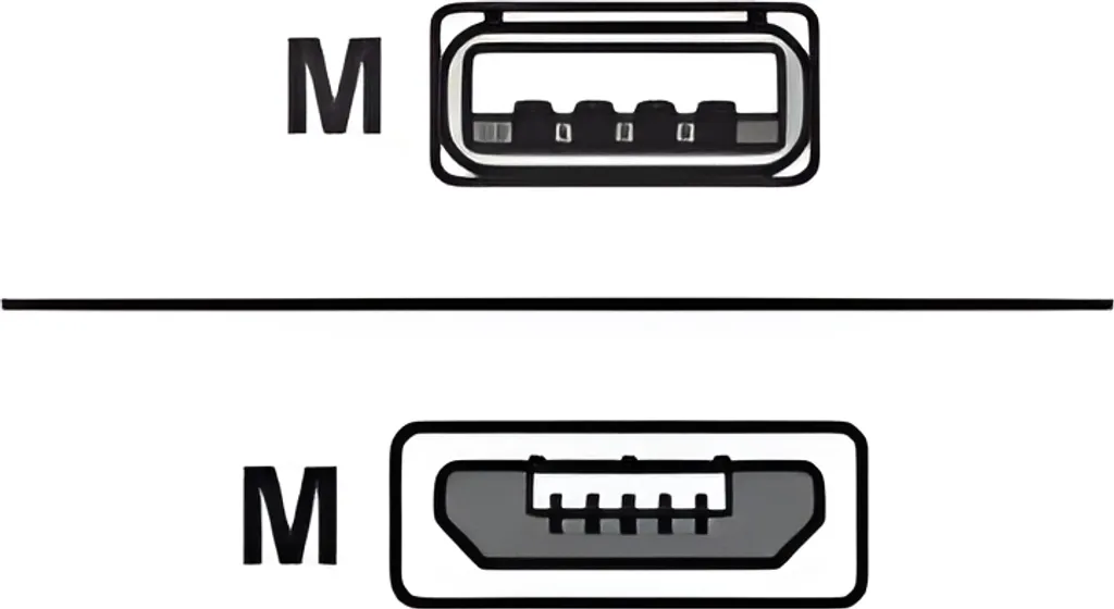 Câble USB 2.0 réversible vers Micro USB coudé 50cm Delock Noir