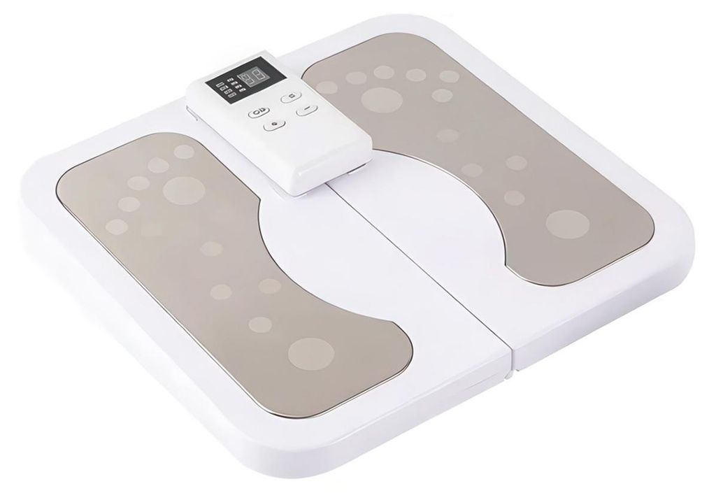EMS Fußmassagegerät 7 Modi 50 Intensitäten – LED-Anzeige & abnehmbare Pads | Timer 30/60min für Füße Beine Arme