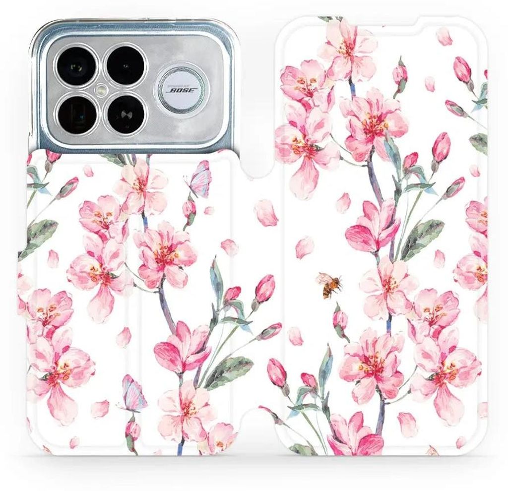 Handyhülle mit klappe für Xiaomi POCO F8 Ultra, Mobiwear Book, Rosa Frühling