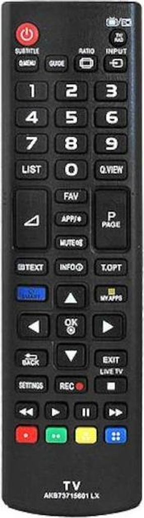 Telecomando TV LG AKB73715601 SMART (LXP1502) TV/LCD LXP Immagine del prodotto 