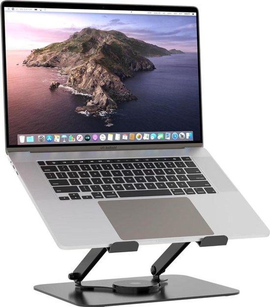 Verstelbare laptopstand in zwart