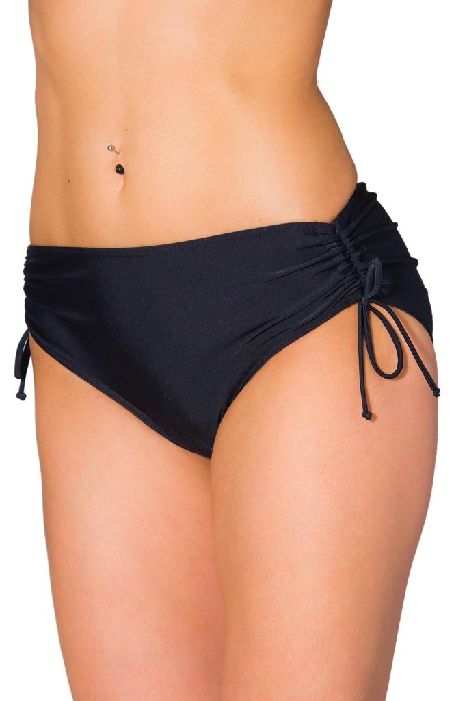 Aquarti Damen Bikinihose mit Raffung und Schnüren, Farbe: Produktbild 