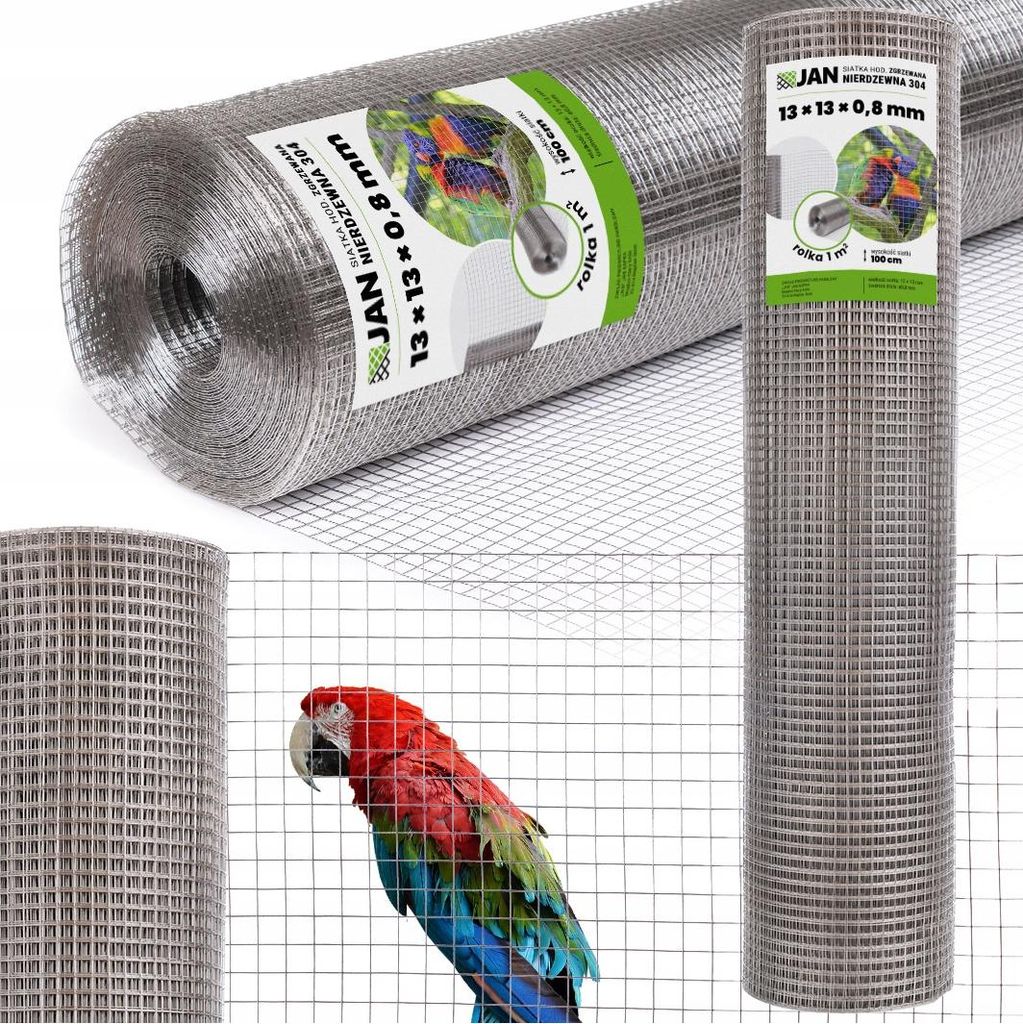 Maschendraht – Knotengeflechtzaun - 13x13x0,8mm - Wetterbeständig - 1m² - Leicht Und Strapazierfähig