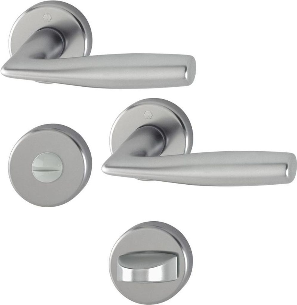 HOPPE Rosetten-Garnitur Vitória Aluminium Stahl 1515/42KV/42KVS - 2768101