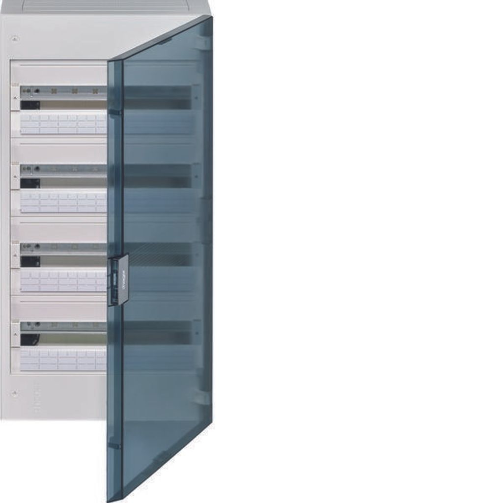 HAGER vega Verteiler Aufputz 4x18 IP40 Tür transparentne VB418TB