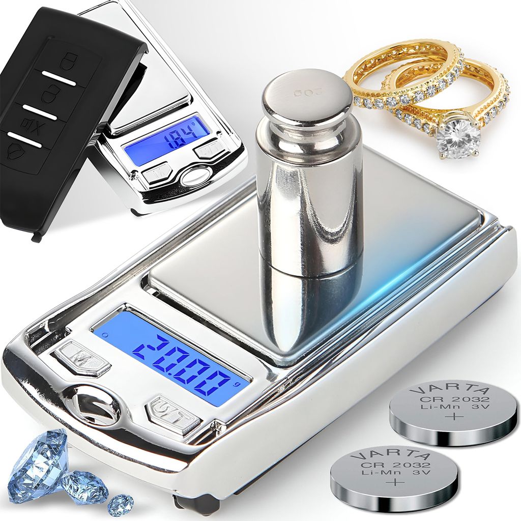 Digitale Präzisionswaage mit Tara-Funktion – 100g/0,01g – LCD-Anzeige für Gold, Münzen und Lebensmittel