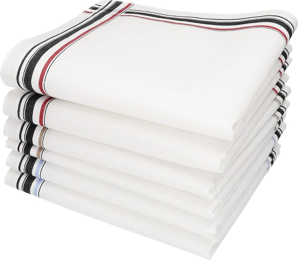 Betz 6 Stück Herren Stoff Taschentücher 40x40 cm Produktbild 
