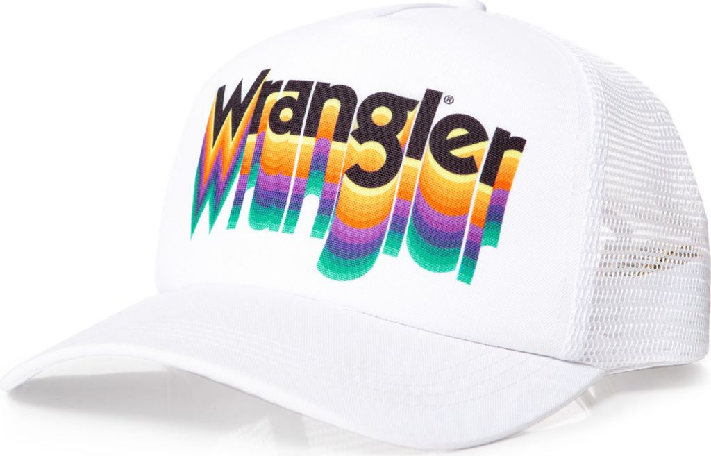 Herren Wrangler Trucker Cap White W0M36U512 112125683