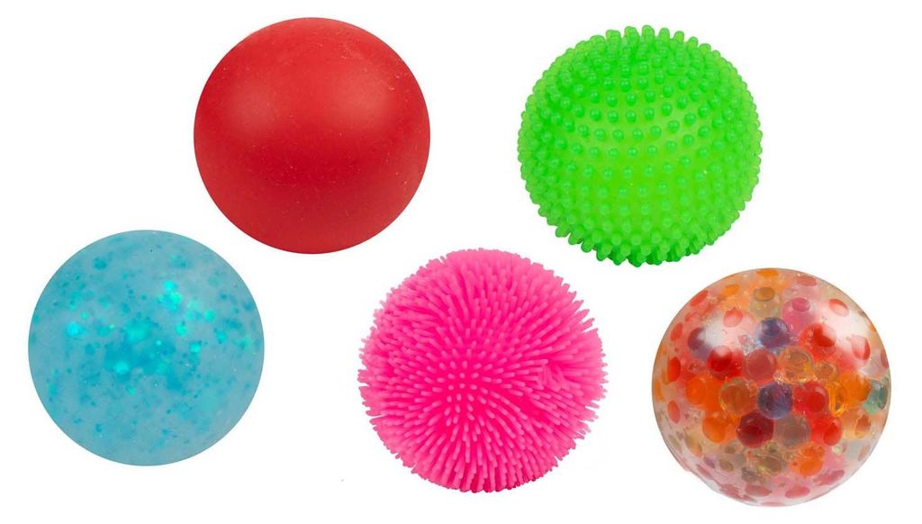 Toi-toys lustiger Squishy Anti-Stress-Ball, 5 Stk.