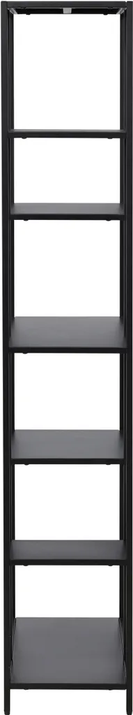 Bibliothèque ElAlto noire 6 étagères - Meuble de rangement robuste 180cm - 7