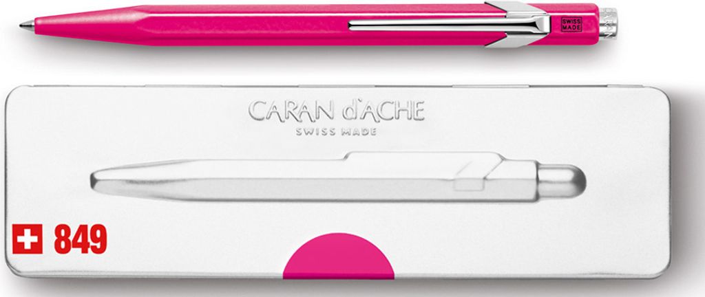 CARAN D'ACHE Druckkugelschreiber 849 POPLINE FLUO purpurrot Produktbild 