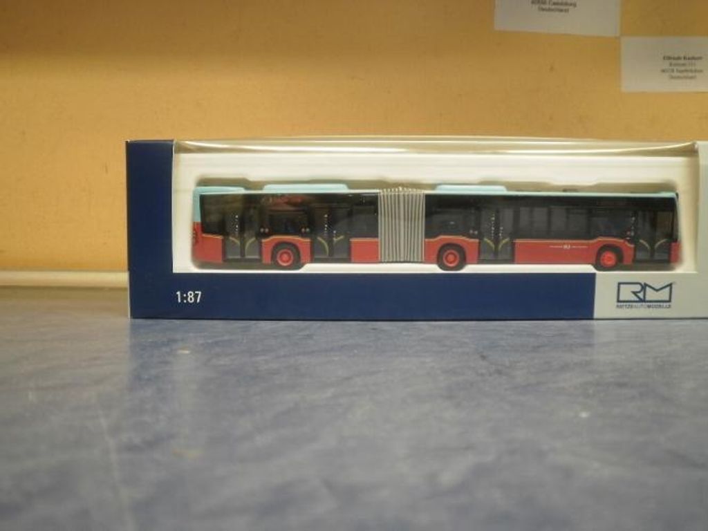 Rietze Automodelle Mercedes-Benz Citaro G ́15 VB Biel (CH), Busmodell, Vormontiert, 1:87, Mercedes-Benz Citaro G ́15 VB Biel (CH), Männlich, Blau,...