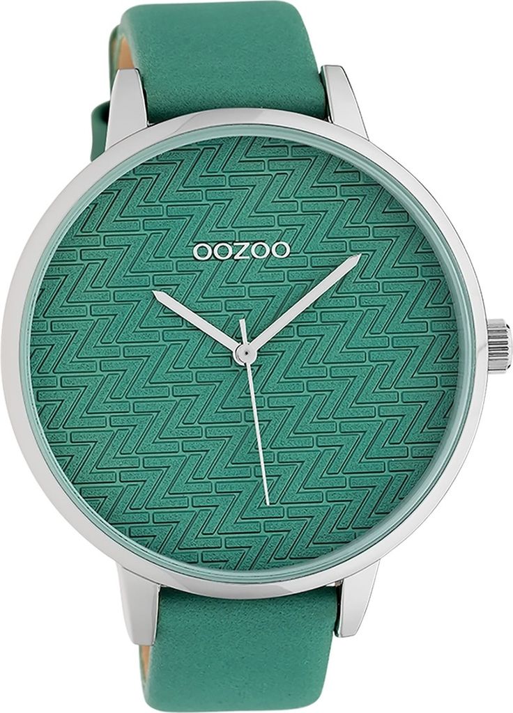 Oozoo Leder Damen Uhr Analog Quarzuhr Armband grün Timepieces D2UOC10406