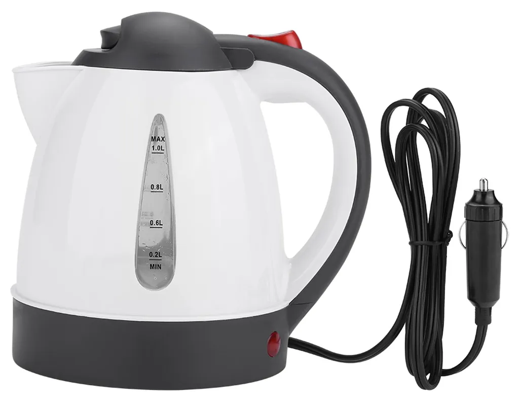 Bouteille chauffante voiture 1L inox nomade - Bouilloire de voyage 12V