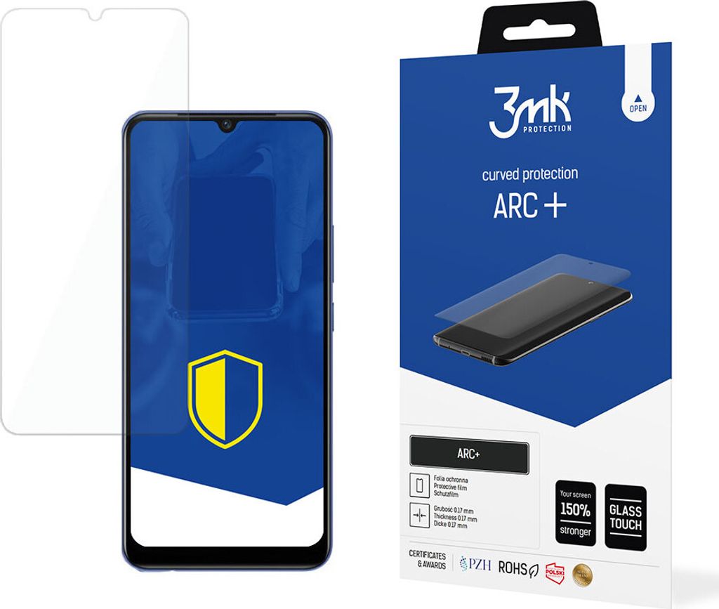 3mk Display Schutzfolie ARC+ für Vivo V21e 5G 0,17mm Self-Heal
