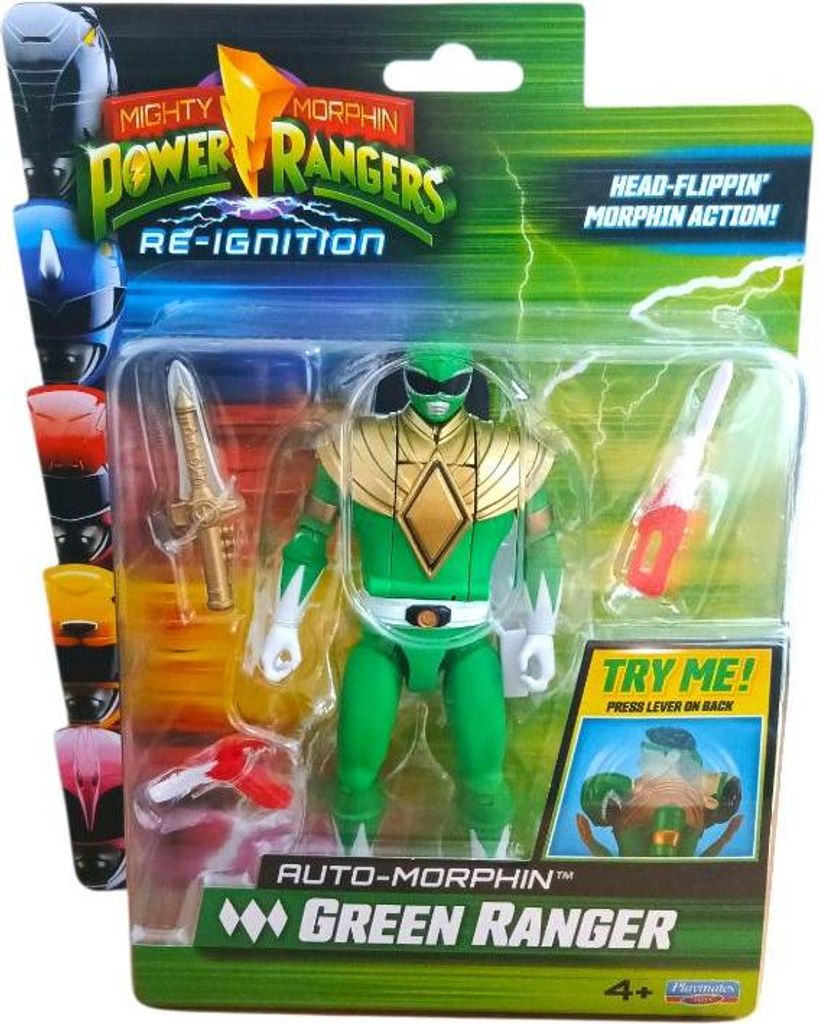 Power Rangers Re-Ignition 6-Zoll-Actionfigur „Green Ranger“ – Auto Morphin