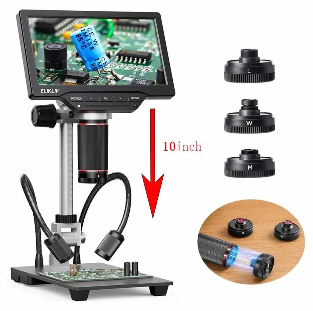 Microscope numérique ultra haute définition 4K à objectif magnétique