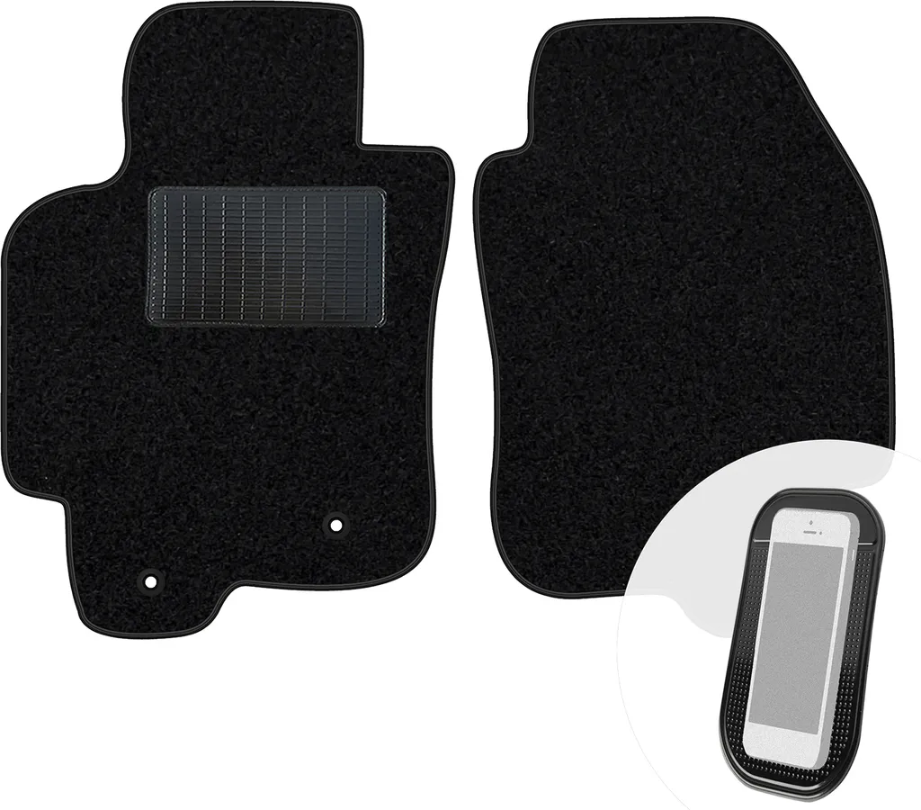 Tappetini Anteriori Velour Nero per Jaguar X-Type 2001-2009 moto-MOLTICO