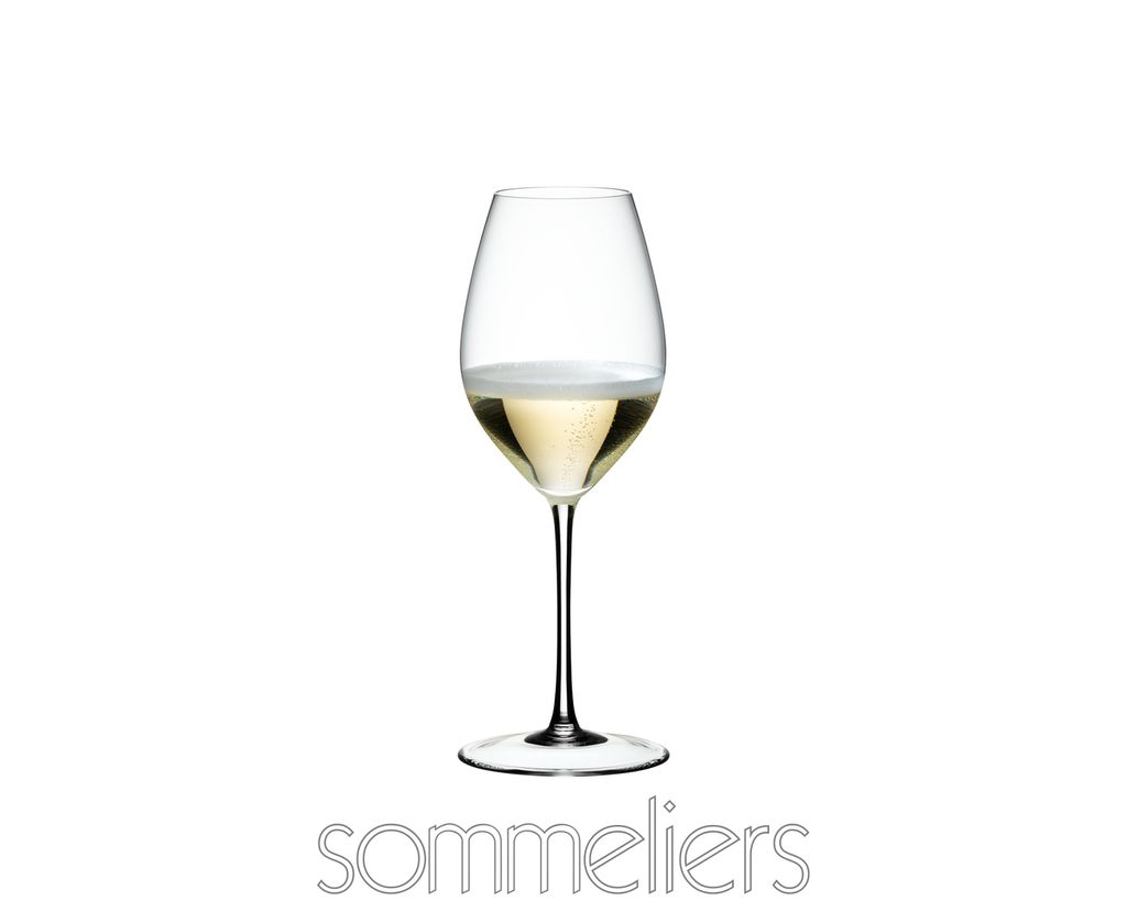 Riedel Vorteilsset 6 x 1 Glas SOMMELIERS CHAMPAGNE WINE GLASS 4400/58 und 1 x Riedel Microfaser Poliertuch und 4 EKM Living Trinkhalme aus Edelstahl