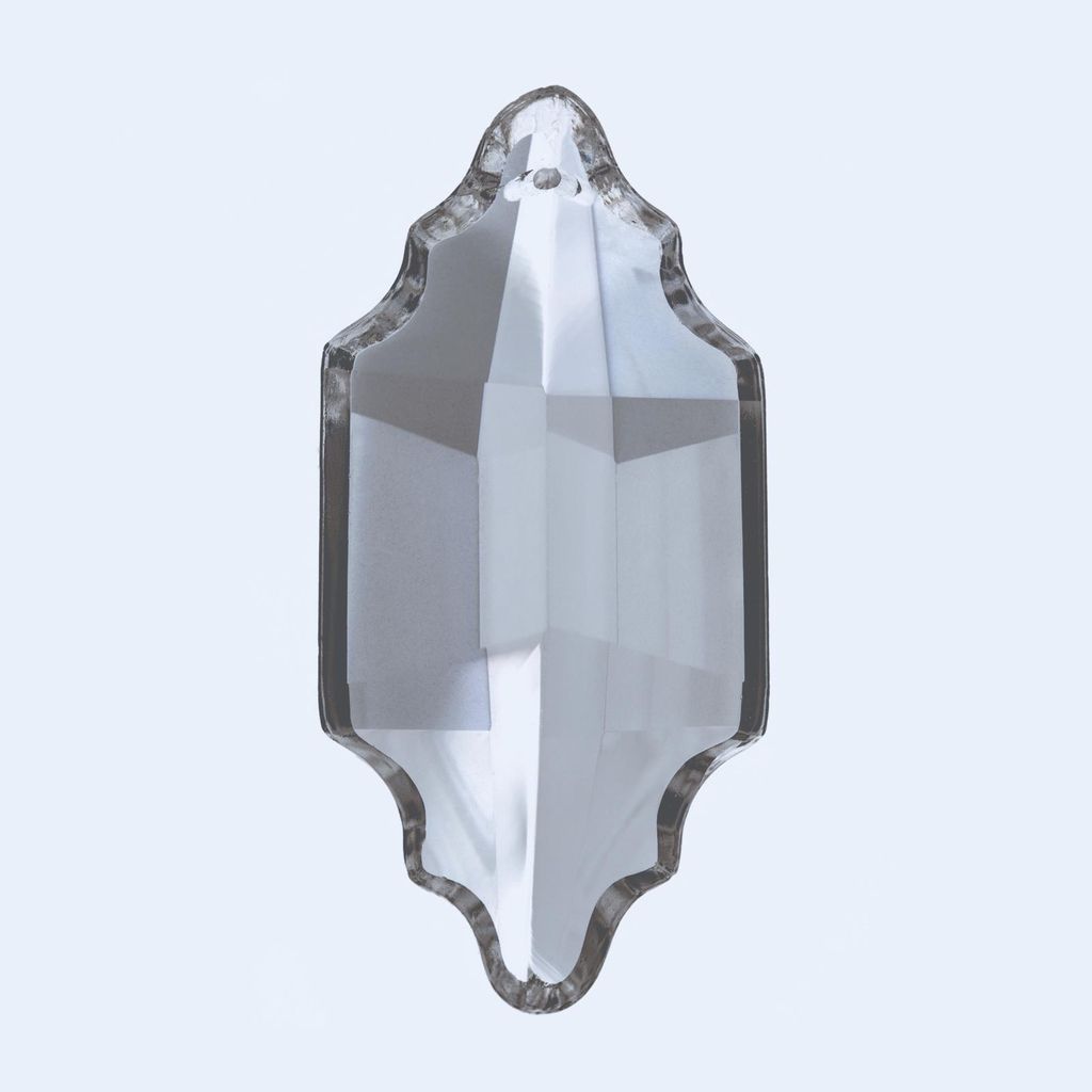 Kristallbehang, Prisma, STRASS Swarovski Crystal, Glas, Kronleuchter, Pendel, Kristallpendel für Luster, 63x30mm, Klar