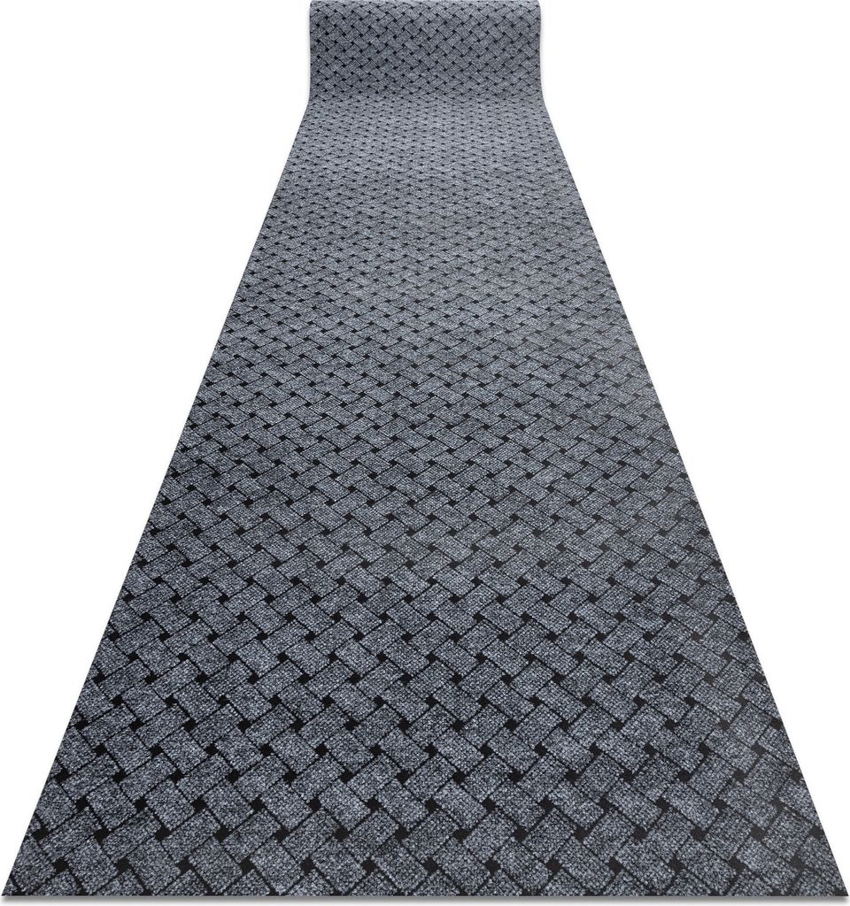 Türmatte rutschfest 100 cm VECTRA 902 Draußen, Innen hellgrau Grau 100x1400 cm