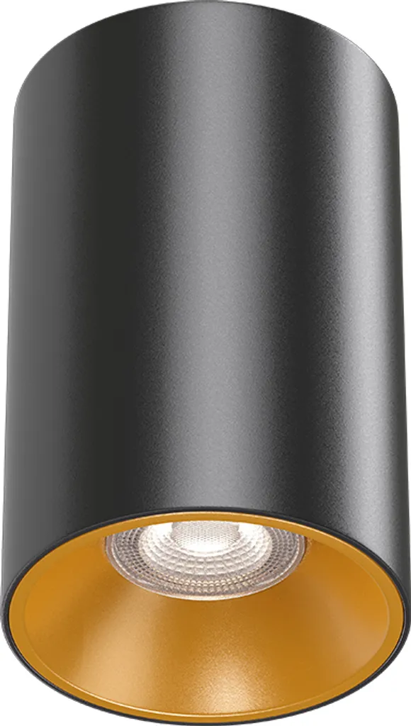 Faretto a Plafone 230V GU10 Nero Oro | Spot Rotondo Facile Montaggio