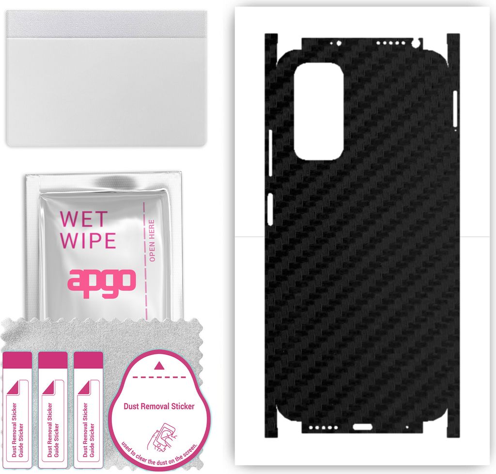 apgo Rückseite + Seiten Schutzfolie, Skin, kompatibel mit Xiaomi Redmi Note 11S, Hinten Displayschutzfolie aus Vinylfolie, kratzfest, einfache Mon...