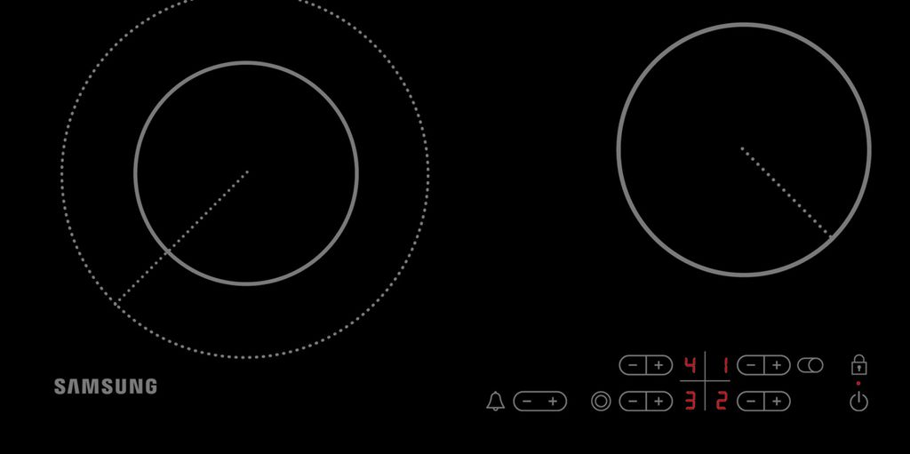 Samsung Autarkes Glaskeramikkochfeld, 60 cm, Schwarz, Produktbild 
