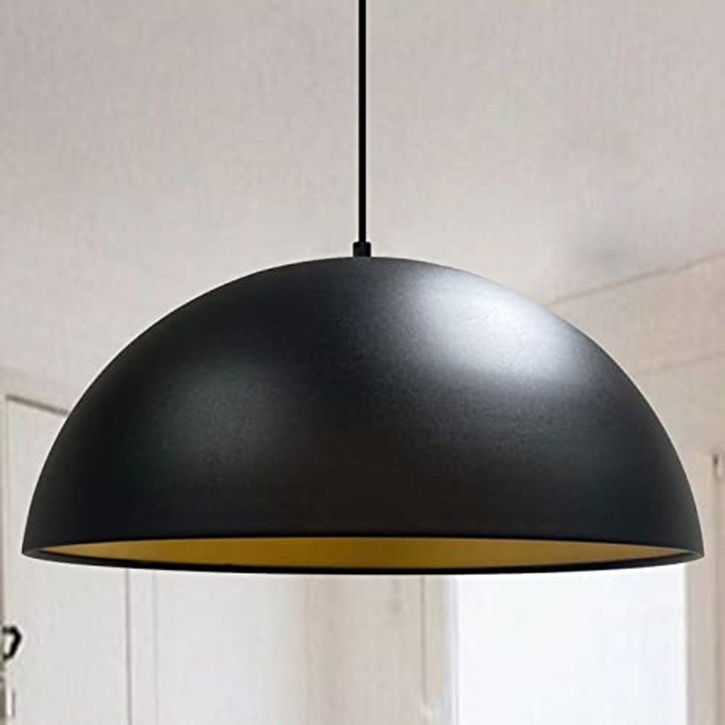 Hängelampe Schwarz Groß I Lipeo I Metall Lampe Deko Modern Produktbild 