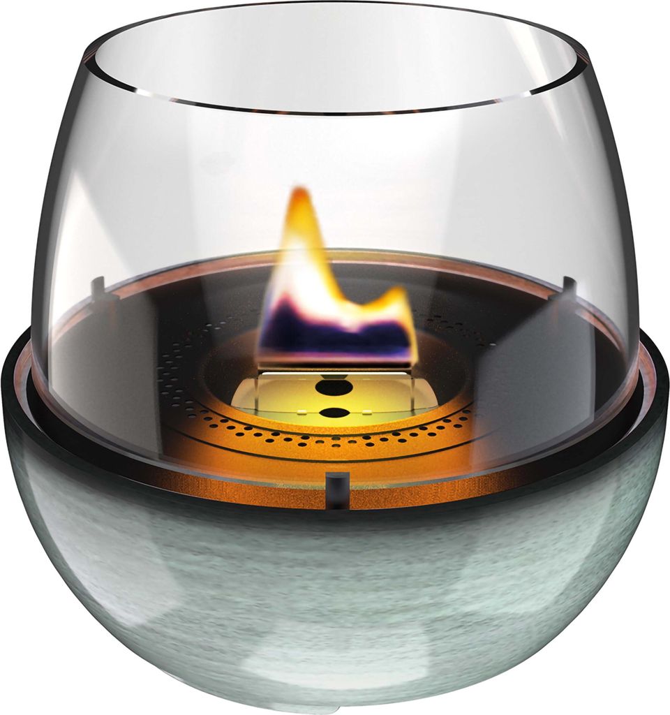 Tenderflame - Nachfüllbare Tischkerze Tulip 18 - Grün