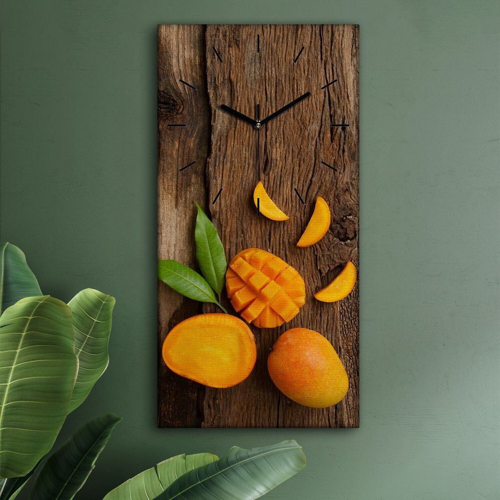 Wohnzimmer Leinwand Uhr Geräuschlos Küche 30x60 Farbige, Produktbild 