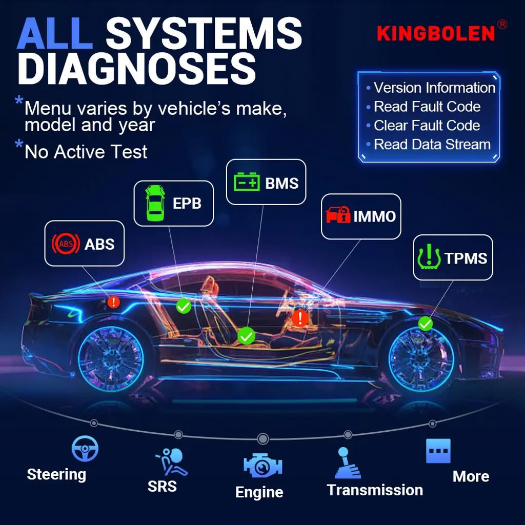 Scanner auto Bluetooth avec 28 fonctions de service et reset gratuit - 6