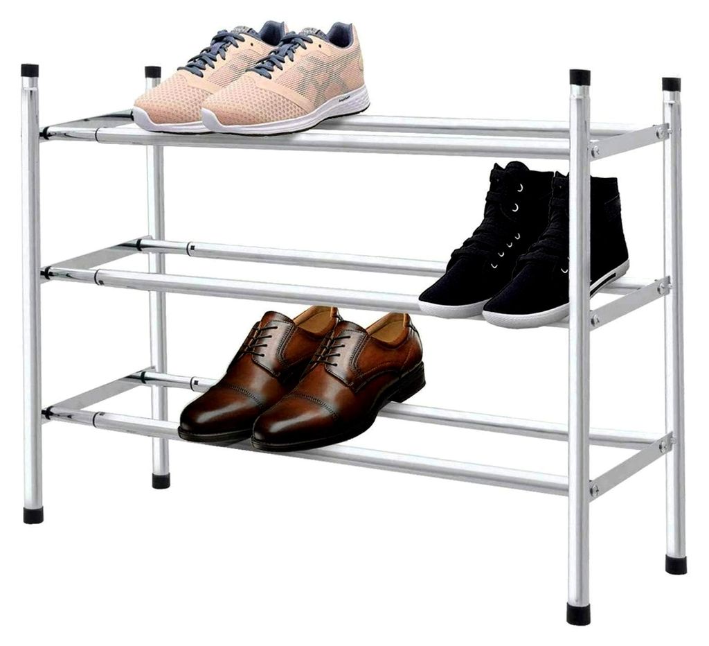 Maxell Power CE Schuhregal, Metall, 2 bis 4 Böden, ausziehbar, Schuhaufbewahrung