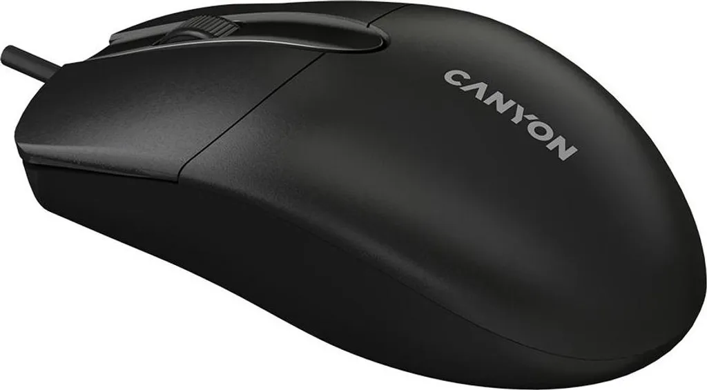 Canyon M-5, mouse ottico simmetrico, USB, 1200 dpi, 3 pulsanti, nero