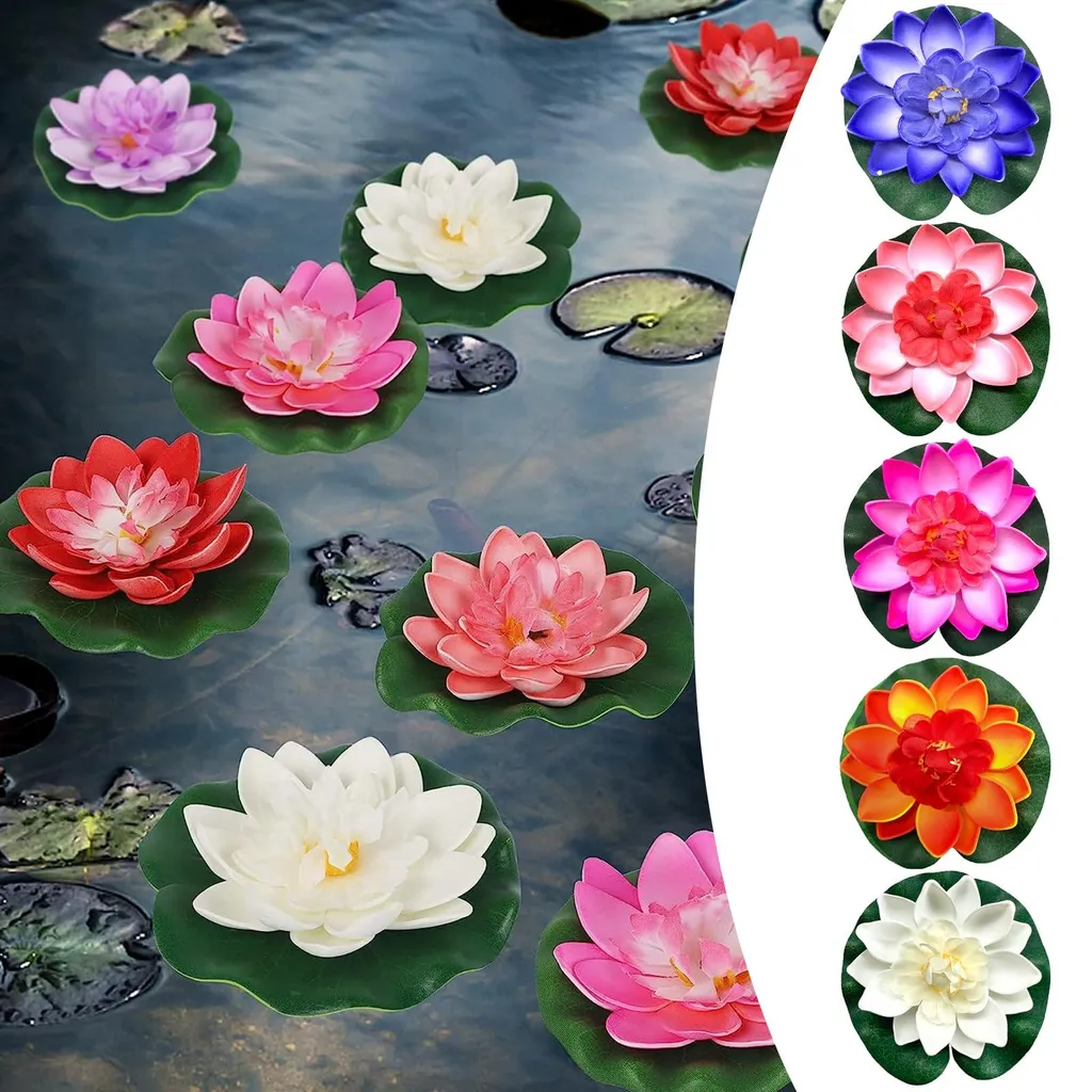 Fleurs de lotus flottantes pour aménagement de bassin et ruisseau