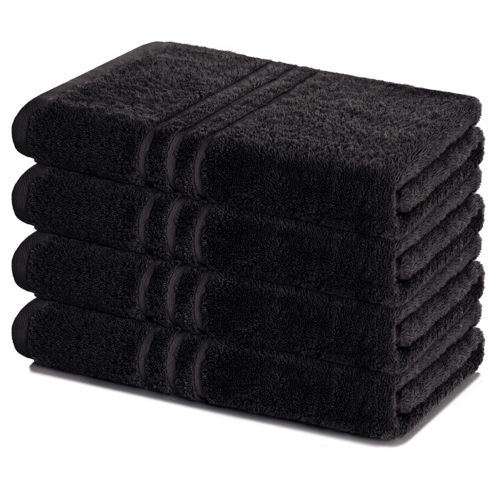 Lavea® 4er Set Duschtuch 70x140 cm, 100% Baumwolle – Produktbild 