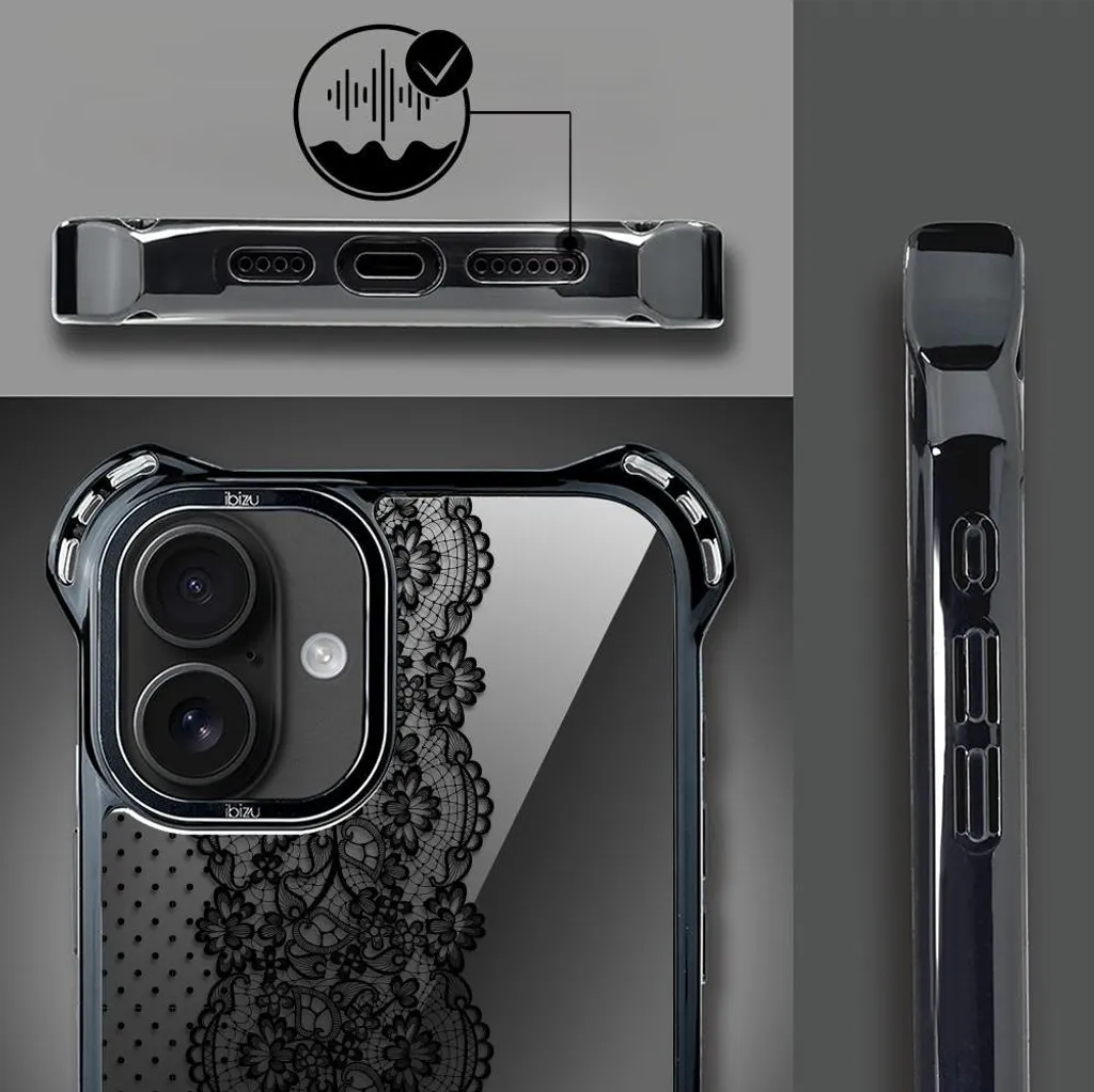 Coque MagSafe iPhone 16 Plus ultra résistante Ornamental Lace - 4