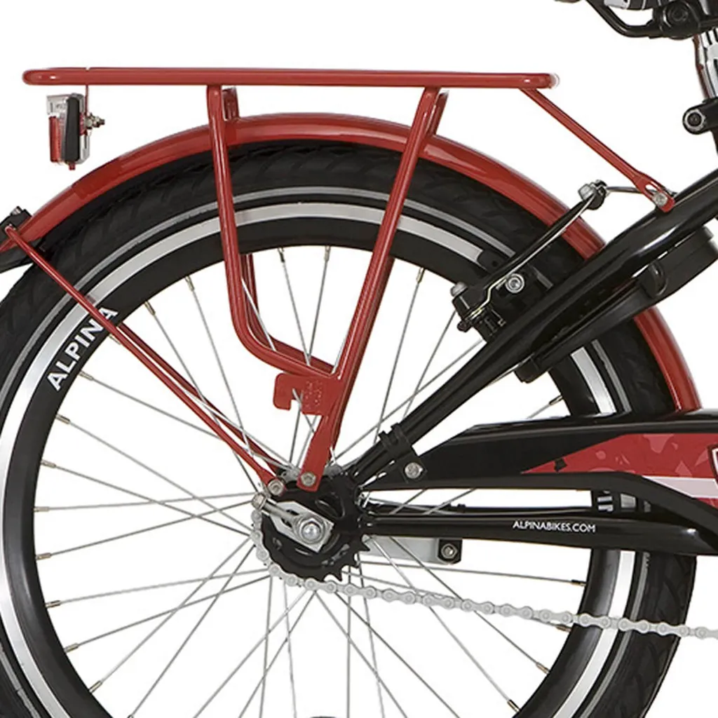 Alpina Achterdrager 22 GP Rouge - Porte-vélos arrière de qualité